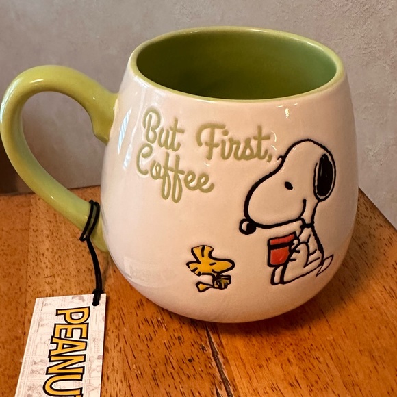Peanuts Snoopy and Woodstock BUT FIRST, COFFEE Ceramic Mug NEW!! - Picture 1 of 4